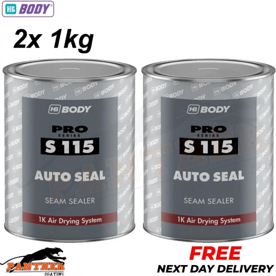 2x HB Body S115 Brushable Autoseal Seam Sealer 1kg Car Body Seam sealer