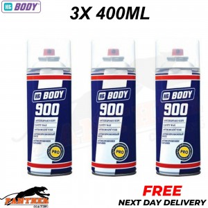 3X HB Body 900 Cavity Wax Oil 400ml AEROSOLES Car Van Closed Parts