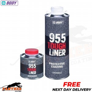 HB BODY 955 TOUGH BED LINER COATING 1 BOTTLE KIT WITH HARDENER - TINTABLE