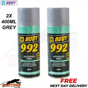 2X HB BODY 992 5100799200 Anti corrosive primer Aerosol GREY 400ml