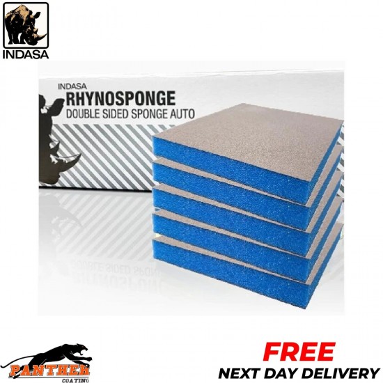 INDASA RHYNO SPONGE DOUBLE SIDED HAND SANDING PADS, ULTRA FINE - FAST DELIVERY