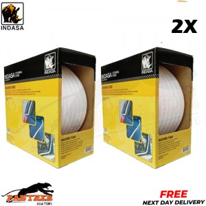 2X Indasa Rhyno Refinishing Soft Edge Foam Masking Tape 13mmx50m Roll 80C