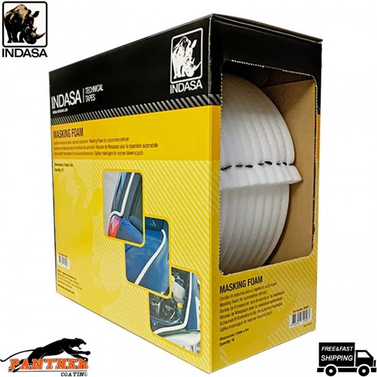 Indasa Rhyno Refinishing Soft Edge Foam Masking Tape 13mm x50m Roll 80C Low Bake