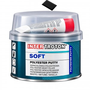 INTER TROTON SOFT Polyester Body Filler Putty 250g Car Scratch Repair +spreader
