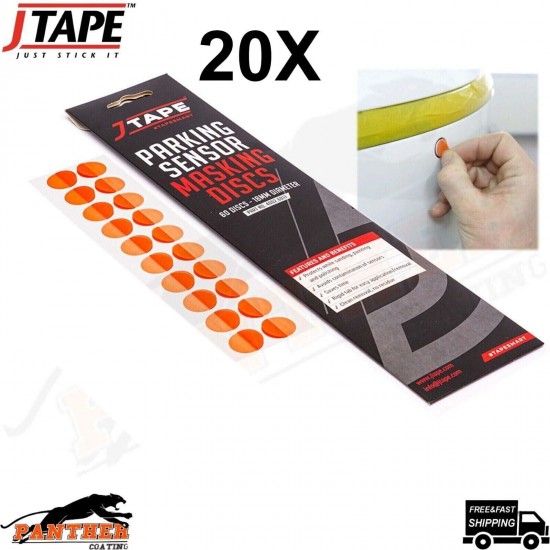 20X J Tape Masking Stickers Parking Sensor Automotive Reverse Covers