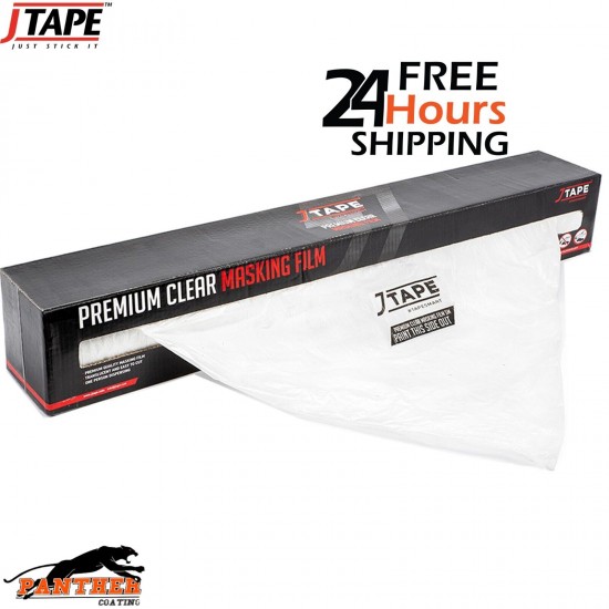 J TAPE polymask Premium Plastic Clear Car Masking Film Sheeting 4m x 150m JTAPE