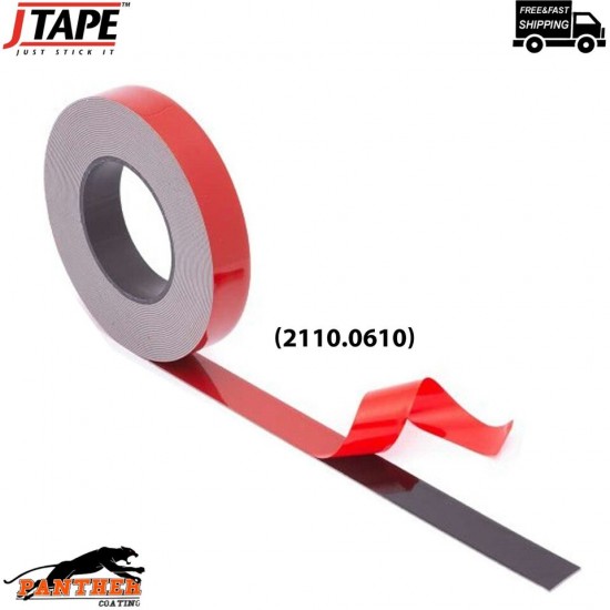 J Tape Double Sided Acrylic Adhesive Tape 6mm x 10m (2110.0610)