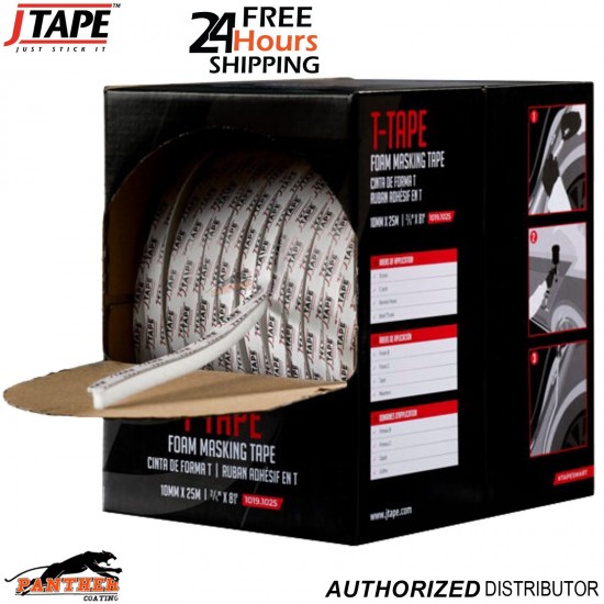J TAPE T-TAPE Soft Edge Foam Masking Tape 10mm x 25m Automotive Use