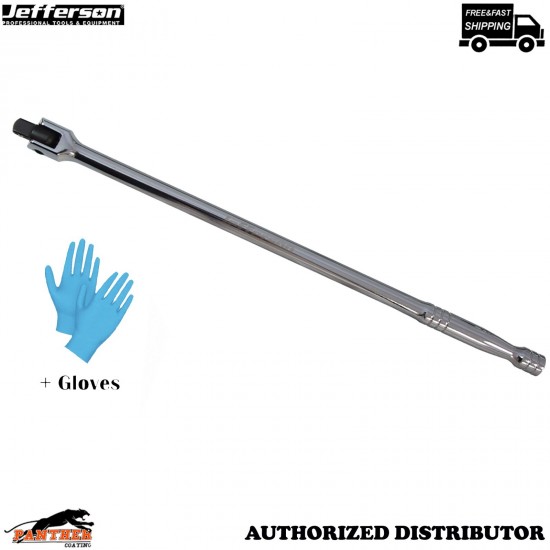 Jefferson JEFBRKBAR600-1-2 1/2" Drive 600mm Breaker Bar Heavy Duty + Gloves