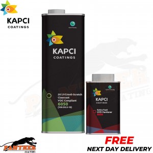 KAPCI COATINGS 2K CLEARCOAT LACQUER 6050 WITH FAST HARDENER 6054 7.5 LITRE KIT