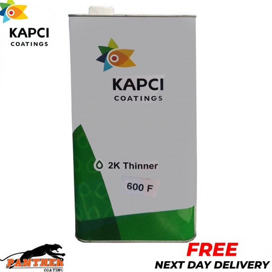KAPCI COATINGS 2K FAST THINNER 600 F 5 LITRE FOR 2K PAINTS - FAST DELIVERY
