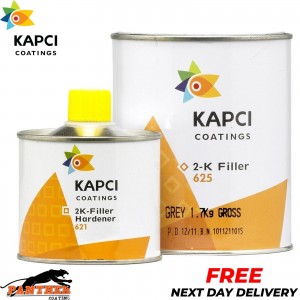 KAPCI 625 2K High Build PRIMER GREY with KAPCI 2K Filler HARDENER - 1.25L KIT