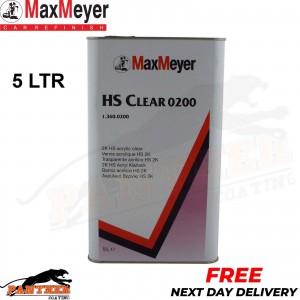 Max Meyer HS Clear Coat Car Lacquer 0200 Maxiclear Lacquer 2K 5 Litre
