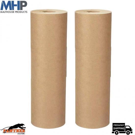 2x Brown Masking Paper 18 Inch approx. water & solvent 450mm 50gsm 180m