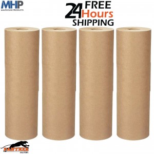 4x Brown Masking Paper 18 Inch approx. water & solvent 450mm 50gsm 180m
