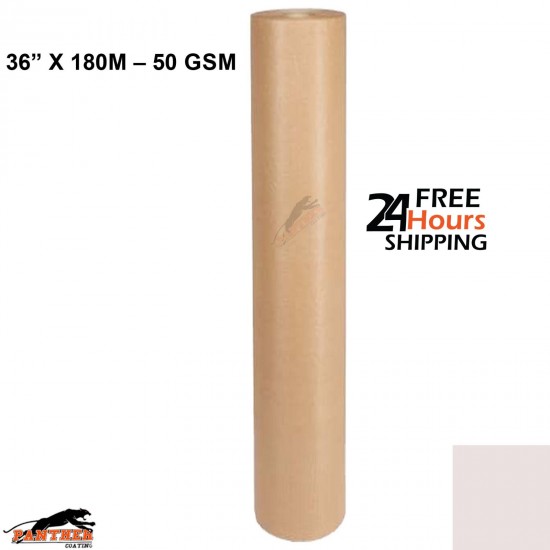 Premium Quality Automotive Masking Paper 36” x 180m 50 GSM Paint Protection Roll