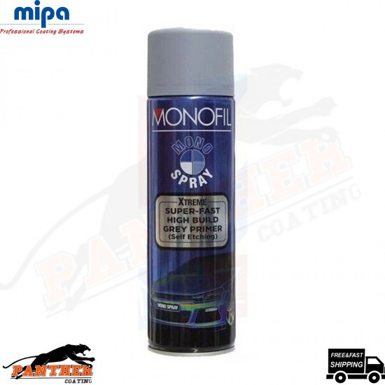 MONOFIL MONO SPRAY XTREME SUPER FAST HIGH BUILD GREY PRIMER AEROSOLE - 500ML
