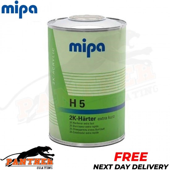 MIPA H5 EXTRA FAST 2K ACRYLIC HARDENER 1LTR