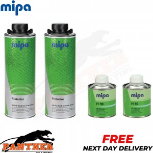 MIPA PROTECTOR 2X TINTABLE BED LINER TOUGH COATING 1 BOTTLE KIT WITH HARDENER