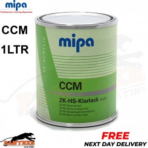 MIPA CCM 2K HS KLARLACK MATT CLEARCOAT 1LTR - CAN USE WITH CC6 CC8 CC9 FOR SATIN