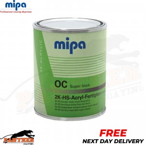 MIPA OC 2K HS RM SUPER RALLY BLACK 1LTR - ACRYLIC, 2-1 , GLOSS , TOPCOAT
