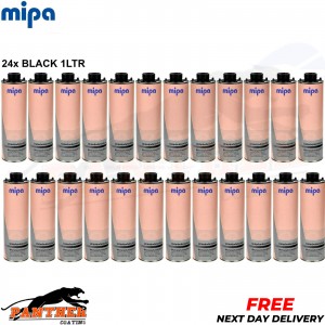 24x MIPA SCHUTZ UNDER SEAL UNDERBODY RUST PROTECTION PROTECTOR BLACK 1 LTR