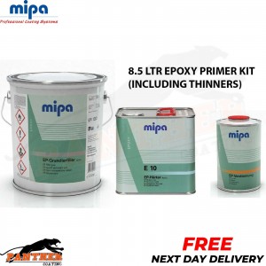 MIPA EP Grundier filler EPOXY PRIMER 2k 5L HARDENER E10 & THINNER 8.5L KIT