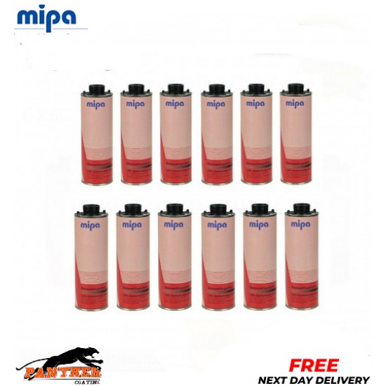 12 X MIPA SCHUTZ UNDER SEAL UNDERBODY RUST PROTECTION PROTECTOR BLACK 1LTR
