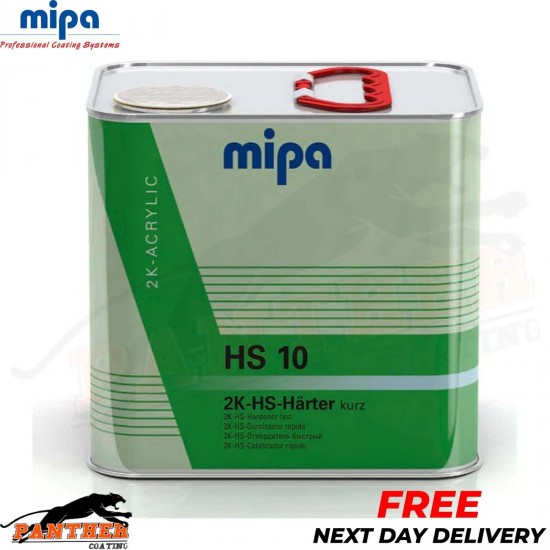 MIPA HS10 FAST HIGH SOLID HARDENER FOR OC ACRYFILLER CX4 CC9 CLEARCOAT 2.5LTR