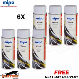 6x MIPA MAWPG WINNER PRIMER GREY SPRAY PAINT AEROSOL - 400ML