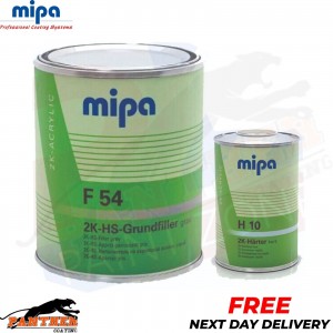 Mipa F54 4-1 2K HS Grundfiller HIGH BUILD PRIMER W/ H10 HARDENER -5L KIT (GREY)