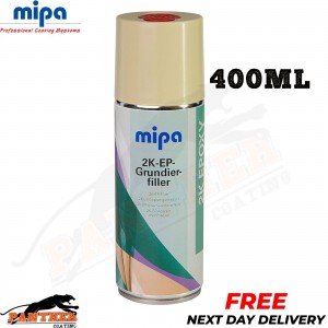 MIPA 2K EPOXY PRIMER FILLER Spray with Hardener 400ml Car Paint Aerosol