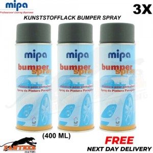 3x MIPA Kunststofflack Bumper Spray PIERRE A FUSIL 400ml
