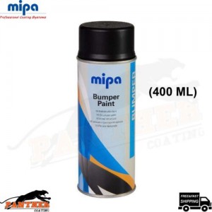 MIPA Paint Bumper Spray SCHWARZ/BLACK Fast Drying Aerosol 400ML
