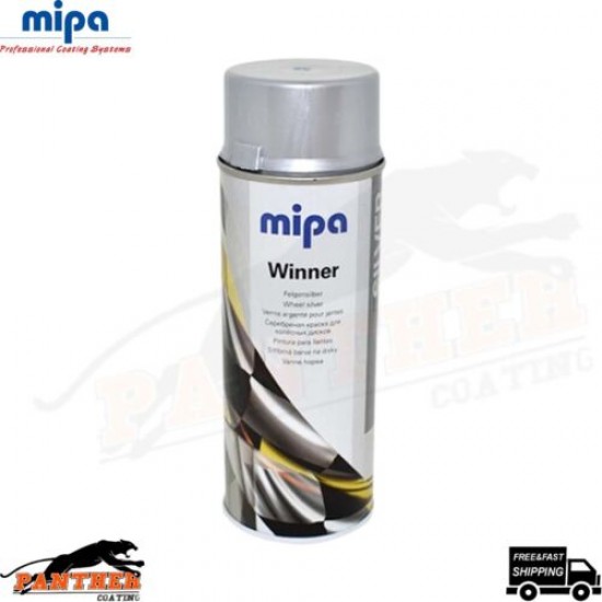 1x MIPA Winner Felgensilber Silver Rim Paint in Spraycan - 400ML