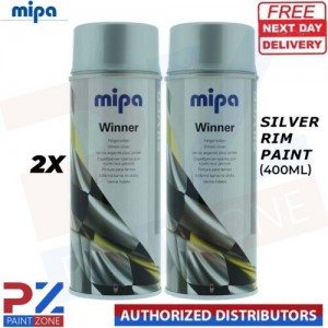2x MIPA Winner Felgensilber Silver Rim Paint in Spraycan - 400ML