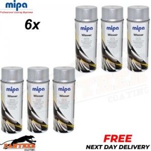 6x MIPA Winner Felgensilber Silver Rim Paint in Spraycan - 400ML