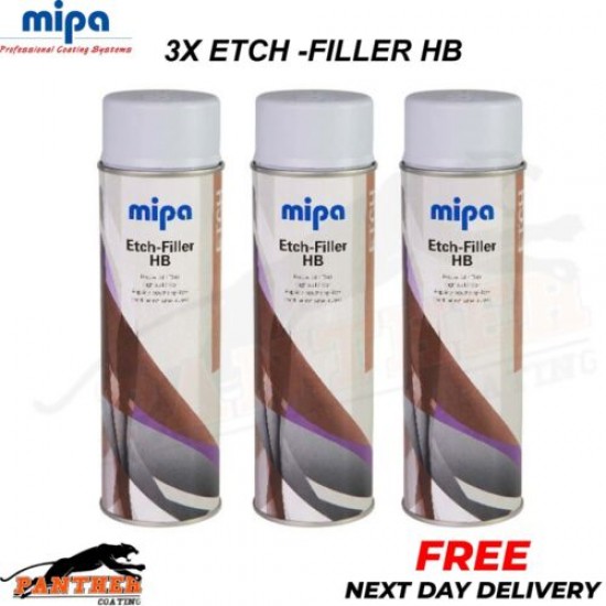 3x MIPA Etch-Filler HB Aerosol Spray – 400ML