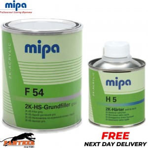 Mipa F54 4-1 2K HS Grundfiller HIGH BUILD PRIMER & H5 HARDENER GREY- 1.25L KIT