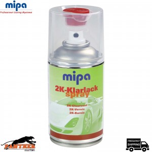 MIPA 2K KLARLACK CLEAR GLOSS LACQUER PETROL FUEL RESISTANT AEROSOL 250ML