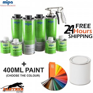 MIPA PROTECTOR TOUGH COATING TRUCK BED LINER KIT 4L and PAINT 400ML