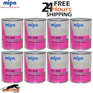 8 x MIPA PU 420 Seam Sealer 1KG Polyurethane Adhesive Sealant Tin Grey