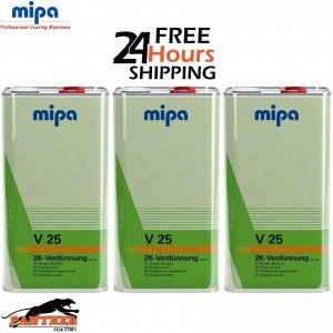 3 x MIPA 2K Thinner Standard V25 5LTR - 271050000 *NEXT DAT DELIVERY*
