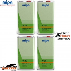 4 x MIPA 2K Thinner Standard V25 5LTR - 271050000 *NEXT DAT DELIVERY*