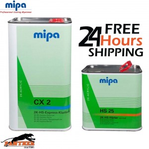 MIPA CX2 HS EXPRESS CLEARCOAT KIT WITH HS25 NORMAL/STANDARD HARDENER 7.5L