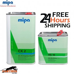 MIPA CX2 HS EXPRESS CLEARCOAT WITH HS10 FAST HARDENER 7.5L KIT