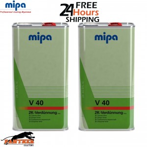 2 x MIPA V40 SLOW 2K THINNER REDUCER 5LTR - 271250000