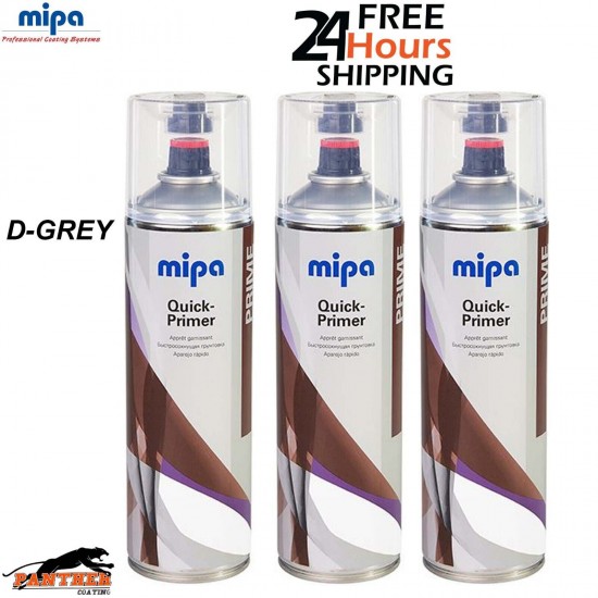 3X MIPA QUICK PRIMER AEROSOL 500ML DARK GREY - SPOT PRIMER