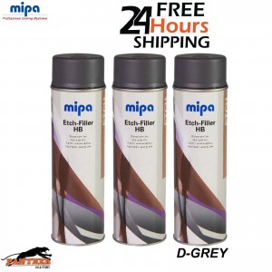 3X Mipa Etch Filler High Build Dark Grey (500ML)