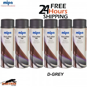 6X Mipa Etch Filler High Build Dark Grey (500ML)